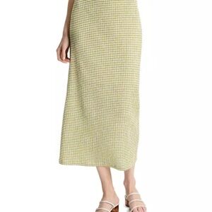 Vince | Seersucker Midi Skirt